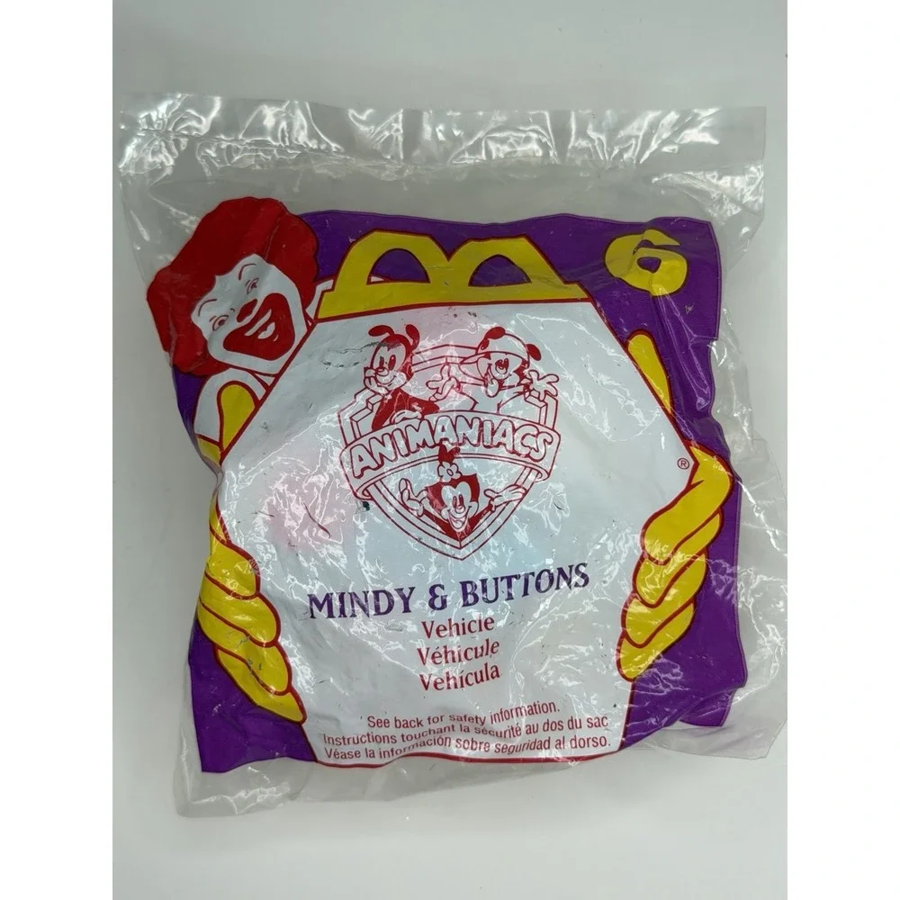 McDonald's Happy Meal Toy 1995 Animaniacs Mindy & Buttons Vehicle #6 in Series
